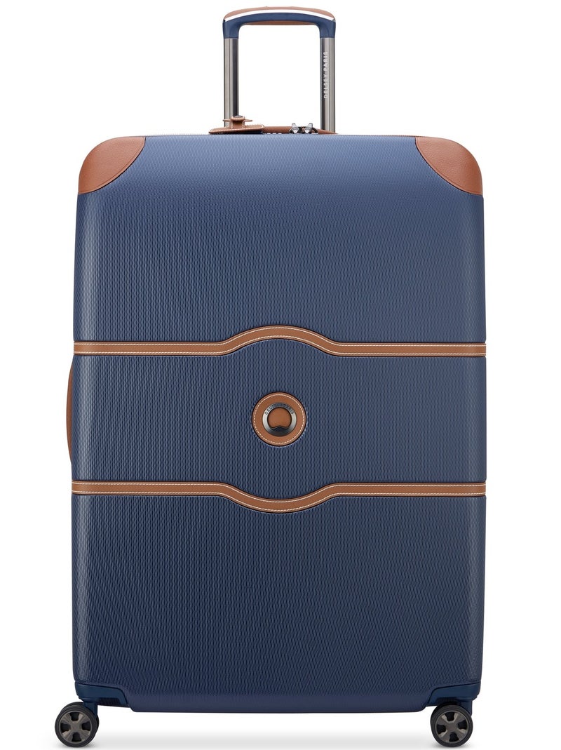 DELSEY Paris Chatelet Air 2.0 - 82 Cm Hardcase 4-Double Wheeled Non-Expandable Check-In Luggage Trolley- Blue - Image 1